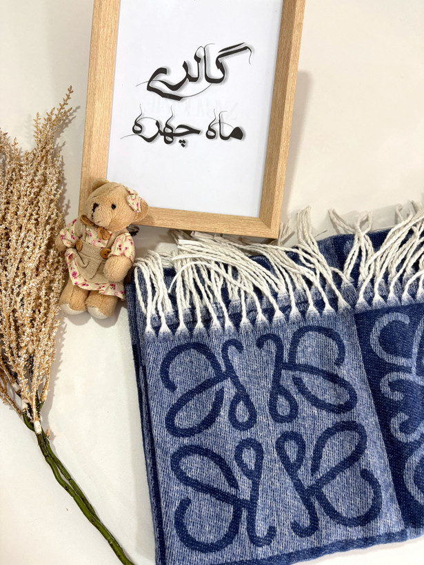 شال پاییزه وارداتی دورو طرح پروانه