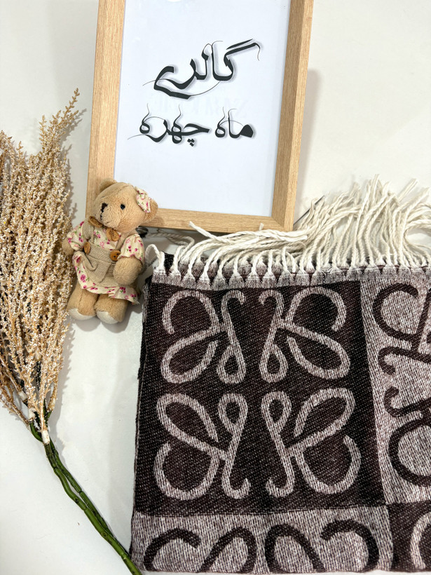شال پاییزه وارداتی دورو طرح پروانه