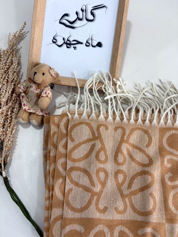 شال پاییزه وارداتی دورو طرح پروانه